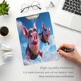 thumbnail image 4 of Acrylic Clipboards with Low Profile Clip, A4 Standard Size 9" x 12.5" File Holder for Writing Drawing, Clip Boards for Doctors Offices, Pig Fly in The Sky Gifts, 4 of 7