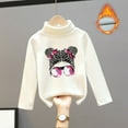 thumbnail image 2 of Hwmodou Girls Base Layer Top Kids Shirts High Collar And Velvet For Warm Thermalth Soft Tops Unisex, 2 of 3