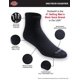 thumbnail image 2 of Calcetines Dickies Dri-Tech Moisture Control Quarter para hombre, negros, 2 of 6