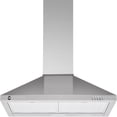 thumbnail image 1 of Ourlova 30 Inch Wall Mount Range Hood - 250 CFM Ducted/Ductless Convertible with 3-Speed ​​Fan LED Lights Aluminum Filter and Push Button Controls Stainless Steel, 1 of 7