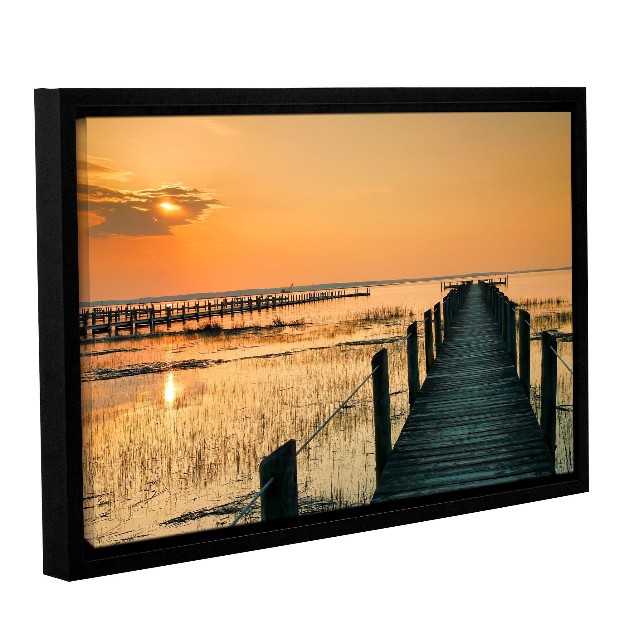 ArtWall Steve Ainsworth "Quiet Time" Gallery-Wrapped Floater-Framed Canvas