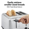 thumbnail image 5 of Hamilton Beach 4-Slice Toaster with Extra-Wide Slots, Toast Boost & Removable Crumb Tray, Stainless Steel, 5 of 8