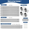 thumbnail image 7 of Adjustable Double Shower Curtain Rod, 28 to 75 Inches, Wall-Mounted Stainless Steel, Silver, 7 of 7