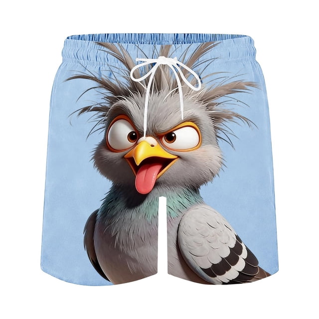 Pantalones de Natación de Verano de Ocio de la Playa de los Hombres con Cordón, Poliéster Transpirable Ligero para el Uso Informal