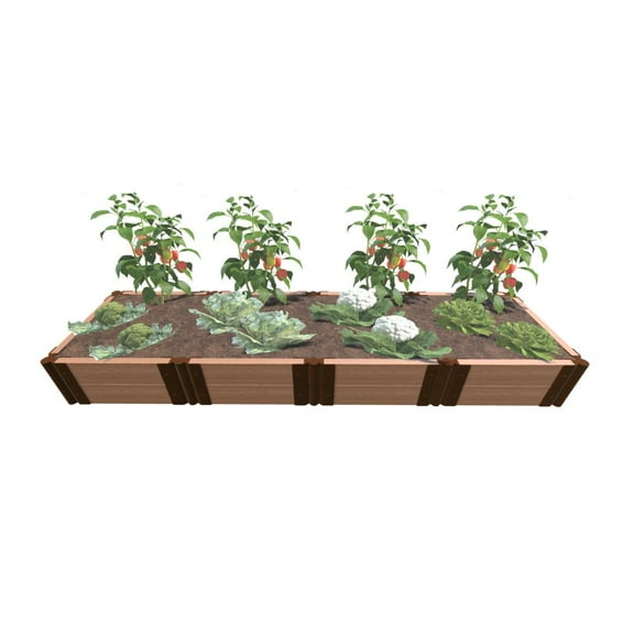 CLASSIC SIENNA 2' X 8' X 11" RAISED GARDEN BED (2' SECTIONS) - 2" PROFILE