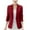 Wine, variant on Women Suit Jacket Business Casual Blazer Fashion Solid Open Front Button Notch Collar Long Sleeve Work Office Tops Black 3X-Large