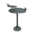 thumbnail image 1 of SPI Home 41086 Bird Chat on Lotus Birdbath & Bird Feeder Sculpture, 1 of 1
