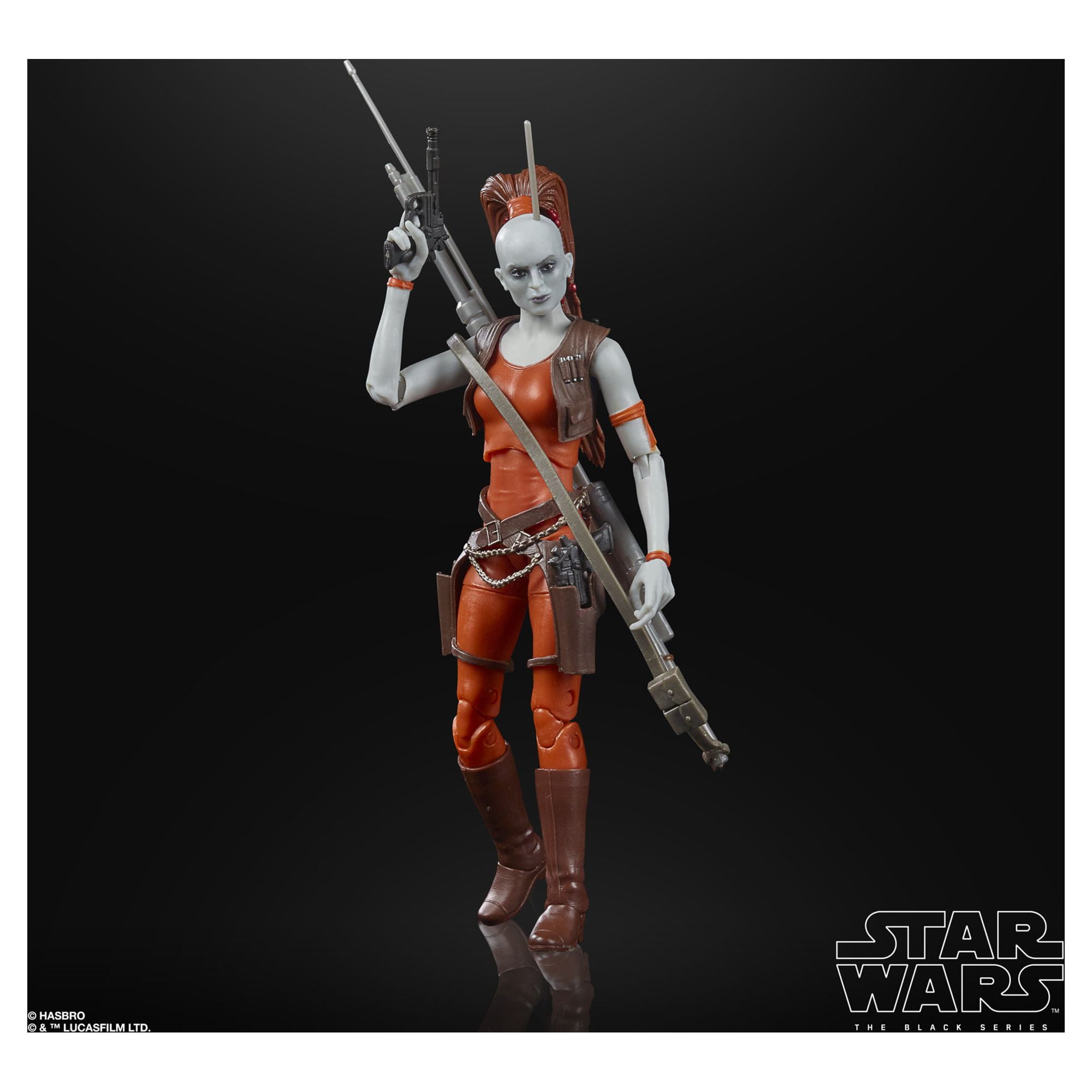 Star Wars: The Clone Wars The Black Series Aurra Sing Kids Toy Action Figure for Boys and Girls Ages 4 5 6 7 8 and Up (6”)