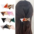 thumbnail image 3 of Bangcool Hair Barrette Celluloid Vintage Triangle Cute Automatic Hair Clip Hair Accessory, 3 of 10