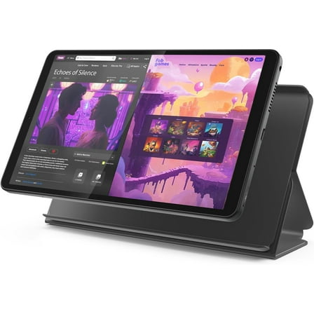 Lenovo Tab One with Folio Case - Helio G85 / 4GB RAM / 64 GB Storage / 8.7" / Android 14 / Luna Grey