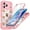 Bread Bow, variant on New Phone Case for iPhone 17 Pro Max with Built-in Screen Protector, Compatible with Mag Safe Accessories Full Body Protection Shockproof Pinkbow Pattern Clear Back Magnetic Cover ,Pinkbow