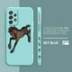 thumbnail image 3 of Funda para Samsung Galaxy A91 A73 A72 A71 A52 A51 A33 A31 A02S AO3S 4G 5G Color líquido funda de silicona caballos al galope, 3 of 5