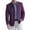 Purple_002, variant on Domuza Suede Blazer Jacket for Men Faux Leather Casual Retro Button Suit Jackets Fall Winter Stylish Stand Collar Sport Coat with Pockets Khaki 3XL