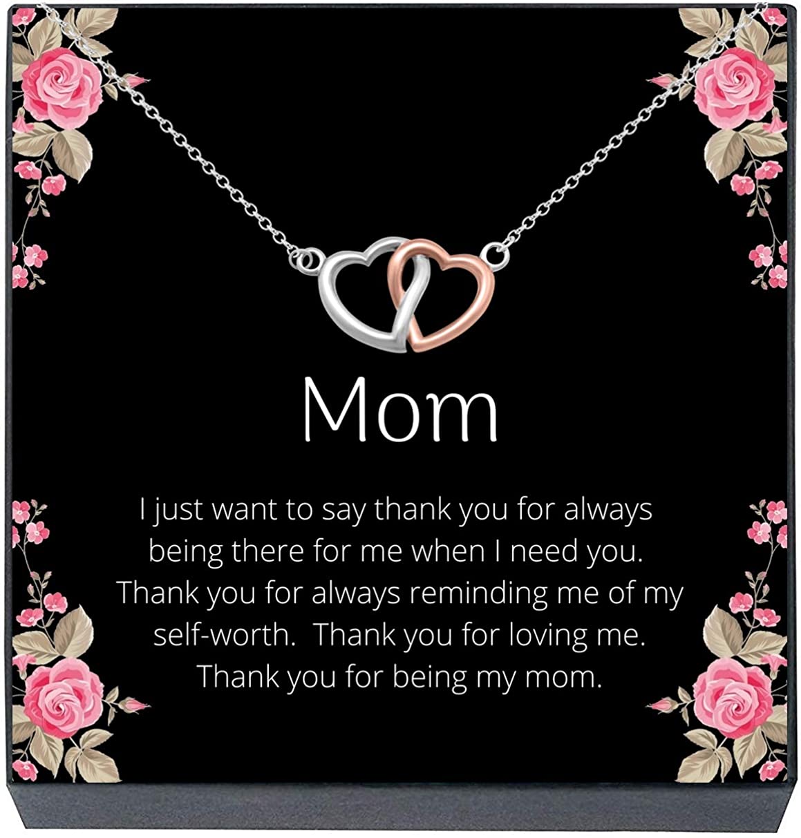 gift for mom Happy Mother/'s Day -Initial Necklace mom anniversary idea present gift to mom mother jewelry son to mother Mom Heart