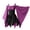 Purple, variant on Women Punk Cold Shoulder Flare Sleeves Lace Gothic Dress Ruffles Layered Lace-up Corset Medieval Renaissance Costume
