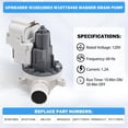 thumbnail image 6 of Navellon W10919003 Washer Drain Pump for Whirlpool/Amana/Maytag/Kenmore/Crosley Top Load Washing Machine, Replaces W10775446/AP6038235/PS1177007/EAP11770076, 6 of 9