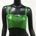 thumbnail image 1 of Camiseta sin mangas con estampado de leopardo para mujer, de moda, con detalles de metal brillante, ropa de calle sexy para discoteca, ropa para mujeres de mediana edad, 1 of 4