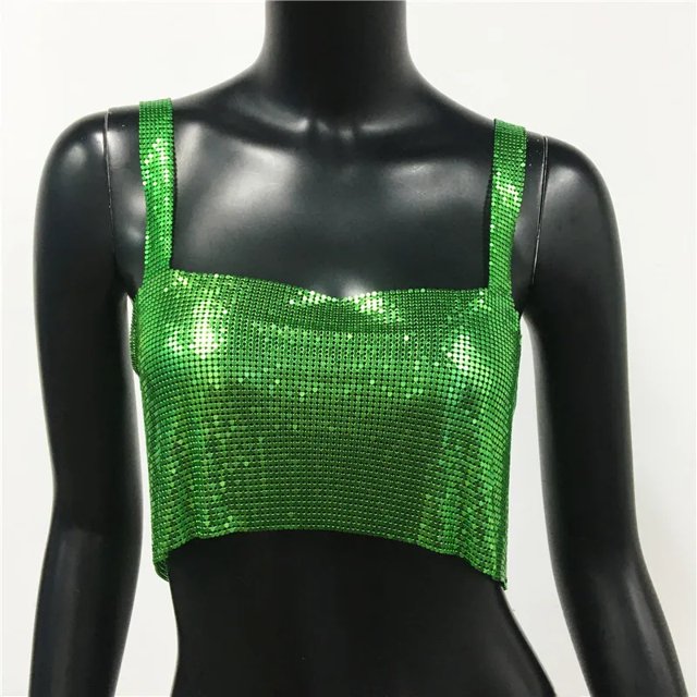 Camiseta sin mangas con estampado de leopardo para mujer, de moda, con detalles de metal brillante, ropa de calle sexy para discoteca, ropa para mujeres de mediana edad
