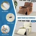 thumbnail image 4 of Lavish Cover 100% Waterproof Recliner Chair Cover, 1 Piece Non-Slip Recliner Chair Slipcovers, Washable Furniture Protector with Pockets & Elastic Straps for Kids Pets, 23 inch, Beige, 4 of 8