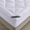 thumbnail image 3 of Home Essence 525 Thread Count Cotton Rich Down Alternative Mattress Pad, Full, White , 1 Piece, 3 of 9