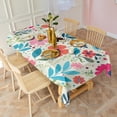 thumbnail image 6 of Pioneer Flower Floral Print Pattern Rectangle Tablecloth 60"x102",Waterproof Polyester Rectangle Table Cloth, Wipeable Spillproof Polyester Tablecloth for Dining, Camping, Indoor and Outdoor, 6 of 6