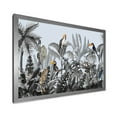 thumbnail image 2 of Designart 'Birds and Peonies With Chinoiserie VIII' Farmhouse Framed Art Print, 2 of 4