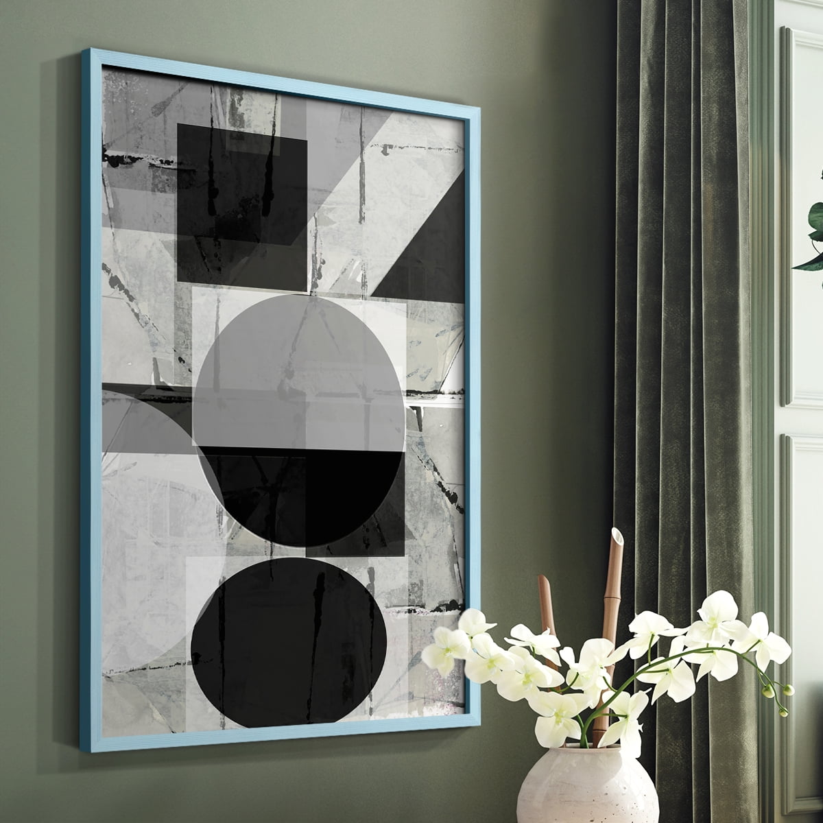 Abstract Neutrality II in Paper Solid Wood 11 x 14 Framed Print