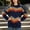 Blue, variant on Women's Sweatshirt Fall Outfits for Women Cute Tops Loose Fit Casual Tops for Women Striped Pullover Crew Neck Baggy Shirts Casual Shirts for Women Workout Tops for Women,Blue,L