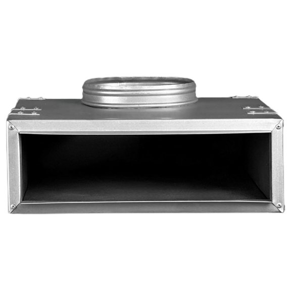 12" Plenum Box for [12" Slot Diffuser - (2 Slot) Double Slot] Premium Insulated Plenum Box for Heating and Cooling - Texas DyGTyX