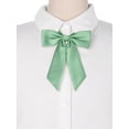 thumbnail image 4 of INSPIRE CHIC Women's Bow Ties Solid Color Western Ribbon Pre-Tied Bowties Mint Green One Size, 4 of 6