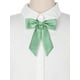 thumbnail image 4 of INSPIRAR CHIC Corbata de moño de color sólido para mujeres, corbata de moño preatado en verde menta, 4 of 6