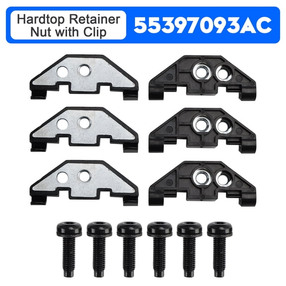 Hardtop Retainer Nut with Clip for Jeep Wrangler JK JKU 2007-2018 55397093AC