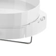 thumbnail image 3 of GUOOL 360 degree Rotating Storage Organiser Corner Shelf with Towel Rack for Kitchen White, 3 of 3