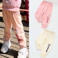 thumbnail image 2 of Anime Sanrio Hellokittys My Melody Cinnamoroll Kuromi niños pantalones largos Kawaii Casual niñas niño pantalones de algodón primavera bebé pantalones de chándal, 2 of 5