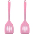 thumbnail image 2 of Juego de 2 espátulas de silicona, de goma de grado alimenticio, pequeñas espátulas de silicona, resistentes al calor, ranuradas para utensilios de cocina antiadherentes., 2 of 6