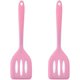 thumbnail image 2 of Juego de 2 espátulas de silicona, de goma de grado alimenticio, pequeñas espátulas de silicona, resistentes al calor, ranuradas para utensilios de cocina antiadherentes., 2 of 6