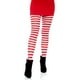 thumbnail image 1 of Mallas Leg Avenue de nailon blanco/rojo a rayas, tallas grandes, 3X-4X, 1 of 5