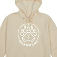 thumbnail image 2 of Bear With Me Adult Tofu Long Sleeve Cosplay Hoodie With 3D Ears-XL, 2 of 5