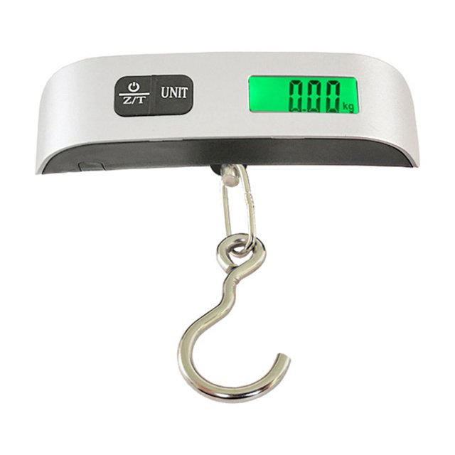 Báscula electrónica de gancho Ticfox con batería LCD pantalla grande 50kg