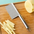 thumbnail image 1 of BotaniNest Vegetable And Fruit Cutter With Wavy Edge For Effortless Crinkle Slicing And Decorative Food Preparation, 1 of 4