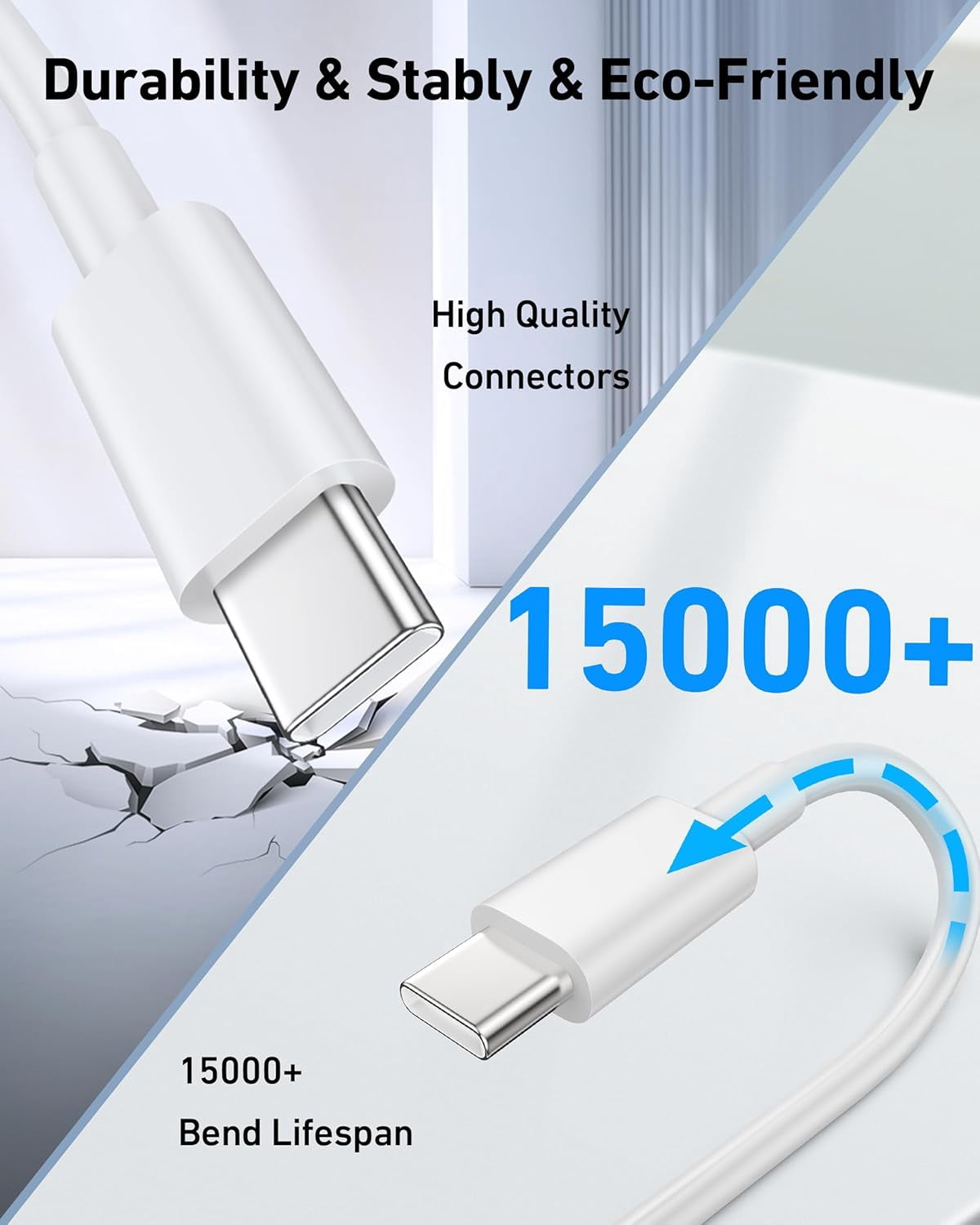 Car Carplay Cable for iPhone 17/17 Pro/Air/16e/16/15 Pro Max/Plus Cable, 2Pack USB A to USB C for CarPlay USBC Cord, iPad, Galaxy, Pixel, Android Accessories Charging Wire Type-C Car Charger Cord 3FT