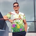 thumbnail image 4 of Balery Plants and Insects Camisa Polo de Hombre con Estampado, de Manga Corta y Tejido Medio, Camisa Tipo Golf Polo-Small, 4 of 6