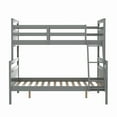 thumbnail image 5 of Twin over Full Bunk Bed with ladder, Safety Guardrail, Perfect for Bedroom, Gray, 5 of 12