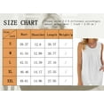 thumbnail image 4 of TEMOFON Womens Tank Tops Summer Sleeveless Tops for Women Solid Casual Blouses Crew Neck Elegant Chiffon Vest White Tee, 4 of 6