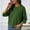 Green, variant on Womens Solid Color Half Sleeve Casual Oversized Trendy Sweaters Crewneck Cropped Sweater Knit Tops Yellow XL(XL)