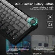 ATTACK SHARK X85 Wireless Mechanical Keyboard 75% Gasket-mounted Bluetooth 5.1/2.4G Wireless & Type-C Wired Mechanical Keyboard