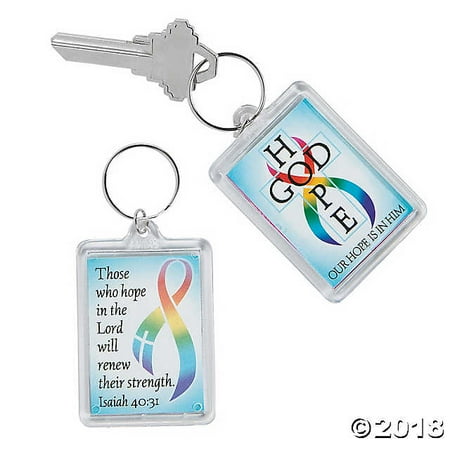 Faith Keychain - Cancer Awareness Faith Keychains