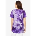 thumbnail image 2 of Woman Within Plus Size Short Sleeve Watercolor Tunic, 2 of 5