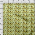 thumbnail image 3 of oneOone Velvet Yellow Fabric Abstract Zigzag Sewing Material Print Fabric By The Yard 58 Inch Wide, 3 of 4