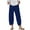 Blue pants for women, variant on Nhthy Women Capri Pants Summer Loose Yoga Pants Comfy Workout Cropprd Pant Solid Color Lounge Capris with Pockets Plus Size Beige XXXL